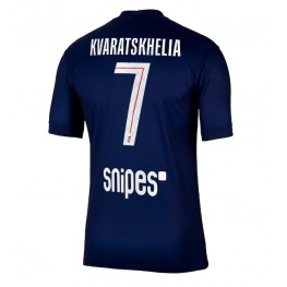 Paris Saint-Germain Khvicha Kvaratskhelia #7 Thuis tenue 2025-26 Korte Mouw